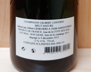 Gilbert Leseurre Brut Nature Vendange 2014